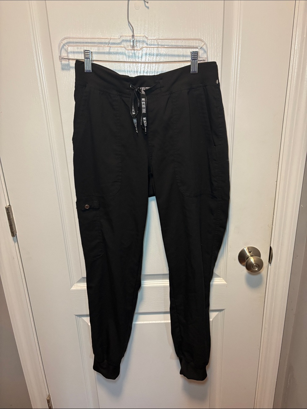 Med Couture Black Women's Drawstring Jogger Pants